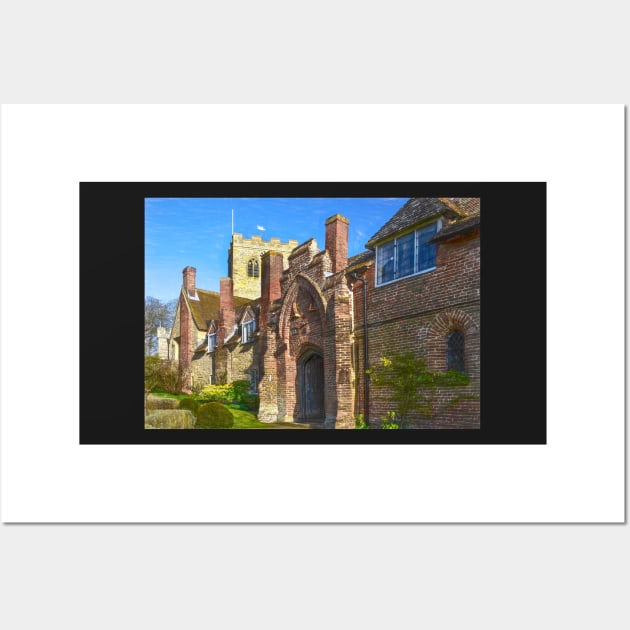 The Church and Almshouses at Ewelme Wall Art by IanWL